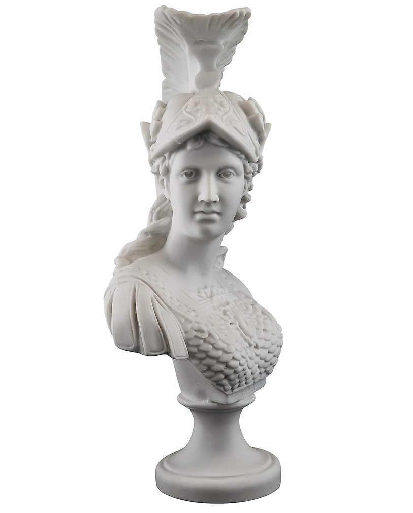 athena greek goddess statue face